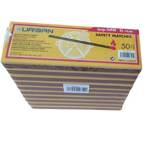 Caja de 40 fósforos clásicos de seguridad para barbacoa BUYER BRAND, 40 unidades, 290x60x29mm, con logo impreso en tablero blanco, duraderos, para uso en hoteles, exportación. - Product Image 5