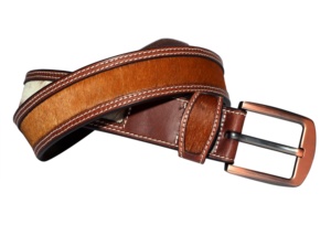 Ceintures en cuir de vachette avec poils de vache, fabrication directe d'usine, ceintures personnalisées pour hommes, femmes et enfants, OEM/ODM acceptés - Product Image 3