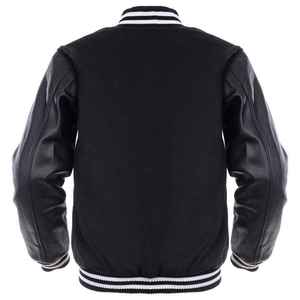 Blouson de baseball en molleton de coton personnalisé pour homme 2024, col montant, style universitaire, à capuche, avec motif lettres, personnalisable, vente en gros - Product Image 4