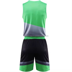 Men's <b>Custom</b> Reversible Sleeveless Basketball Jerseys Set Heat-Transfer Printed Breathable Moisture-Wicking Plus Size Wholesale - Product Image 5