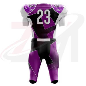 Uniforme de Fútbol Americano de Último Modelo con Servicio OEM, Uniforme Deportivo para Equipos, Hecho 100% de Poliéster - Product Image 3