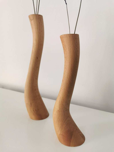 Candelabro de Madera Hecho a Mano, Estilo Nórdico, para Decoración de Escritorio, Base para Velas Altas - Product Image 4