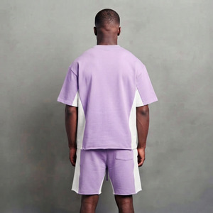High Selling Eco Friendly Men Summer Beach Solid Embroidered Breathable Quick Dry T-Shirt & Shorts Set Low Price - Product Image 6