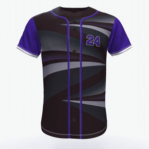 เสื้อเบสบอลผู้ชายขายดีที่สุด ปรับแต่งโลโก้ได้ ชุดยูนิฟอร์มเบสบอลสำหรับทีม ชุดยูนิฟอร์มเบสบอลและซอฟต์บอล - Product Image 1