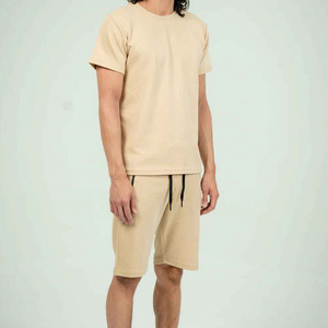 Ensemble de survêtement imprimé deux pièces pour hommes, collection automne, style urbain, respirant, antistatique, 100 % coton (T-shirt et pantalon) - Product Image 2