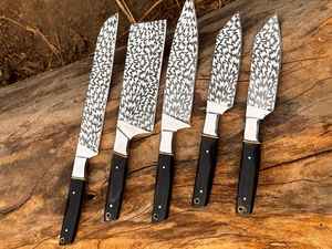 Juego de Cuchillos de Chef Profesionales de Alta Calidad, Mango de Cuerno de Carnero, Juego de Cuchillos con Logotipo Personalizado, Juego de Cuchillos de Cocina Japoneses - Product Image 2