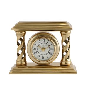 Horloge de table en laiton, Horloge en laiton antique, Horloge de bureau en laiton, Horloge de cheminée en laiton, Horloge de table décorative, Horloge de table vintage, Horloge de table de luxe - Product Image 5