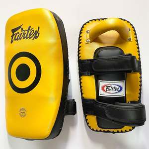 Coussin de frappe de haute qualité pour le Muay Thai, en cuir véritable, matériau PU EVA, protecteur, confortable, couleur personnalisable, boxe - Product Image 3