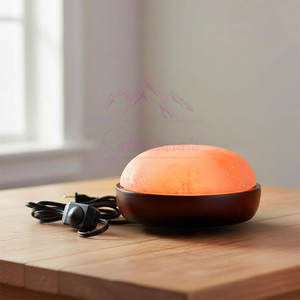 Lampe de sel himalayenne en forme de dôme au design élégant, décoration d'intérieur, éclairage d'ambiance - Product Image 5