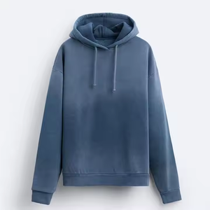 เสื้อฮู้ดดี้ผ้าฝ้ายขนาดใหญ่พิเศษ ปักโลโก้ สตรีทแวร์ หนานุ่ม ราคาโรงงาน - Product Image 6