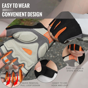 Outdoor <b>Cycling</b> Running Riding Half-finger Weightlifting Gloves Anti-slip Wear-resistant Breathable Solid Color <b>Cycling</b> Gloves - Product Image 2