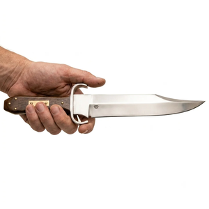 Cuchillo LEGACY BLADES con mango de madera, hoja de acero al carbono, hoja fija, para caza y camping, supervivencia al aire libre, grado industrial. - Product Image 2