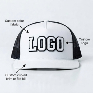 Casquette de camionneur unisexe en tissu imperméable structuré à 5 panneaux avec logo camouflage personnalisé 3D, style streetwear et hip-hop pour l'extérieur - Product Image 5