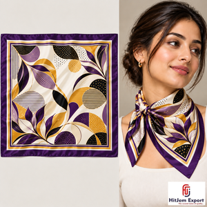 Fabricant de foulards imprimés tendance, foulard carré léger pour femmes, vente en gros, personnalisation OEM ODM, fournisseur à faible MOQ - Product Image 4