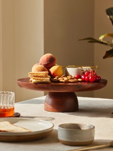 Soporte Decorativo para Tartas de Madera Ecológico, Acabado Artesanal, Centros de Mesa para Bodas, Mesas para Fiestas de Cumpleaños, Postres - Product Image 6