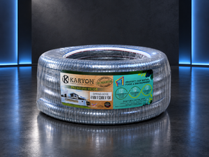 Tuyau d'aspiration en PVC robuste, flexible, renforcé de fil d'acier, tube spiralé pour l'agriculture et l'industrie, tuyau renforcé en PVC hélicoïdal - Product Image 1