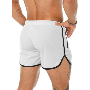 Pantalones Cortos Deportivos para Hombre, Material Limpio que Absorbe el Olor y el Sudor, Costuras Planas, Sin Dolor, Bolsillo Trasero con Cremallera - Product Image 3
