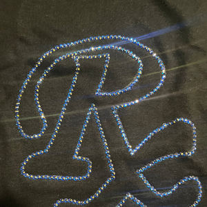 Camiseta de Hombre con Pedrería, Decorada con Cristales, Estilo Urbano Informal para Fiesta, Proveedor OEM al por Mayor - Product Image 6