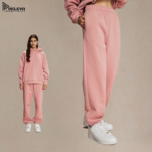 Pantalon de jogging en coton et polyester 400 GSM – Pantalon décontracté multicolore pour homme avec revers élastiques et taille à cordon de serrage - Product Image 4