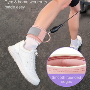 OEM Custom Gym <b>Ankle</b> Straps for Cable Machine, Adjustable Neoprene <b>Ankle</b> <b>Support</b> Straps for Glute Kickbacks & Leg Workout - Product Image 3