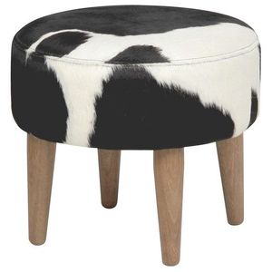 Pouf rond en bois de luxe, repose-pieds rembourré, chaise moderne pour la maison, mobilier pour chambre d'hôtel - Product Image 3