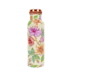 Botella de Agua de Cobre al por Mayor con Juego de 2 Vasos de Regalo |   Juego de Vasos de Cobre Impresos - Product Image 1