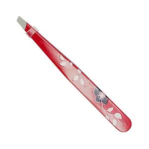 Ensemble de pinces à cils de précision avec design floral, pointe métallique lisse pour l'application des cils - Product Image 2