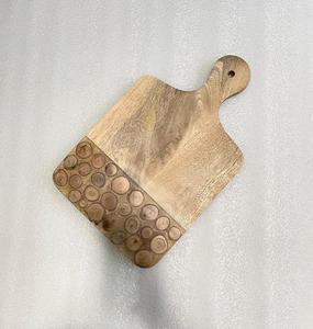 Planches à découper en bois d'acacia et résine de haute qualité pour la cuisine à domicile - Planche à fruits, planche à fromage, planche à steak, planche durable de grande taille - Product Image 4