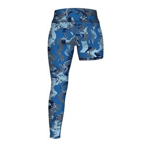 Pantalones de compresión deportivos de una pierna para baloncesto, capa base atlética, ropa interior, leggings deportivos ajustados de una sola pierna para hombre - Product Image 2