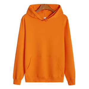 <b>Yellow</b> Men's Eco-Friendly 300g Fleece Pullover <b>Hoodie</b> with Kangaroo Pocket Casual Solid Autumn Top - Product Image 3