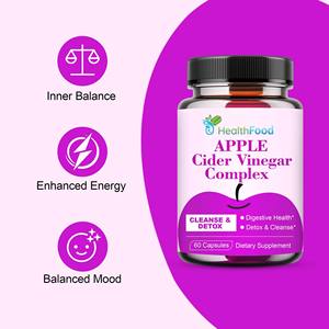 Cápsulas de Vinagre de Sidra de Manzana Orgánico Halal de Alta Calidad para Quemar Grasa, Aumentar la Energía y Controlar el Peso, Venta al Por Mayor - Product Image 5