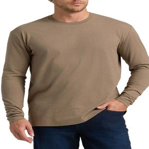 <b>Men's</b> High Quality Custom Logo Cotton <b>T</b>-<b>Shirt</b> Oversized Fit <b>Long</b> <b>Length</b> Button Neck Silk Print Pattern Knitted Fabric Wholesale - Product Image 2