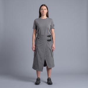 Jupe tactique OEM personnalisée Techwear 3L GORE-TEX imperméable, jupe-culotte asymétrique drapée, poches cargo - Product Image 1