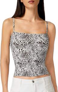 Camiseta sin mangas de verano para mujer, corte ajustado, elegante, transpirable, ecológica, de algodón y elastano, tejido de punto, color liso, informal, con espalda descubierta. - Product Image 5