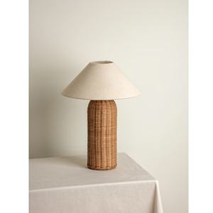 New OEM Accepted Handmade Natural <b>Rattan</b> <b>Table</b> <b>Lamps</b> for Bedroom Decoration Multifunctional Lighting Base Home Decor Vietnam - Product Image 4