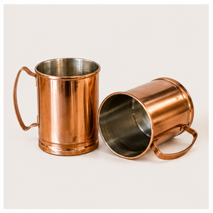 Vente en gros de tasses à Moscow Mule en cuivre pur, tasses à boire en cuivre massif de qualité supérieure, fabriquées à la main, avec poignée ergonomique pour les articles de bar - Product Image 5