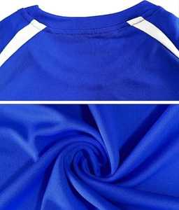 Conjunto de Uniforme de Fútbol Sublimado Personalizado Blanco y Azul con Nombre del Equipo 00, Uniforme de Poliéster que Absorbe la Humedad, Manga Corta Unisex para Adultos - Product Image 4