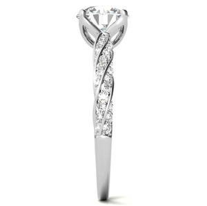 Anillo de Moissanita en Plata de Ley 925 con Baño de Oro de 14K, Certificado, para Compromiso, Boda, Novia, Lujoso, Solitario, Brillante, 4g, Joyería - Product Image 2