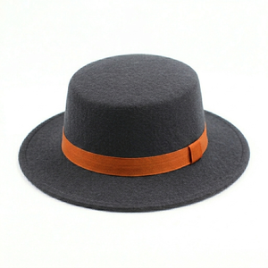 Chapeau Fedora Rétro Noir Borsalino pour Hommes à Cheveux Longs en Feutre Polyester/Coton Style Personnage Extérieur Quatre Saisons - Product Image 3