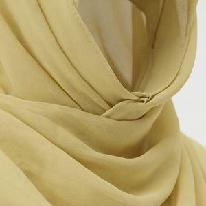 Hiyab de color personalizado, largo, liso, informal, para mujeres, ropa tradicional islámica, pañuelo para la cabeza, talla adulta, suave y de primera calidad. - Product Image 4