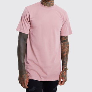 Camiseta de cuello redondo acanalado con impresión de logotipo personalizado, corte estándar para hombre, camiseta personalizada para hombre, corte regular, 100% algodón. - Product Image 3