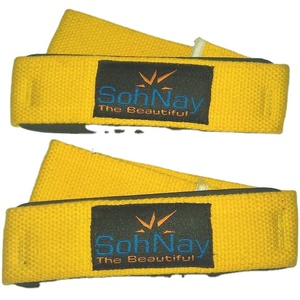 Muñequeras de algodón resistentes unisex, guantes de entrenamiento con logotipo de colores personalizados para levantamiento de pesas, Protección deportiva de seguridad - Product Image 6