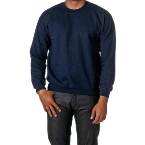 Pull en tricot à col rond uni pour homme, coupe classique, décontracté, à porter en automne, bleu - Product Image 6