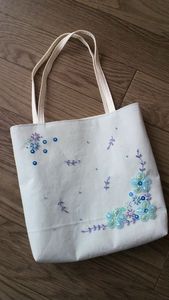 Sac fourre-tout tendance fait main avec broderie perlée pour femme, accessoires de mode décontractés - Product Image 3