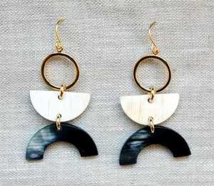 Pendientes de Cuerno de Búfalo Hechos a Mano, Ecológicos y Modernos, con Forma Natural, MN EXPORTS, para Bodas, Fiestas y Festivales, Artesanía Natural - Product Image 2