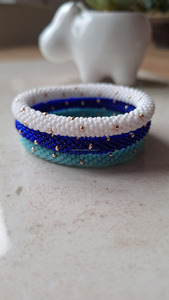 Seed Beads <b>Charm</b> Stretch Set Color Block Tube Design Elastic Stackable Luxury Fashion Jewelry Gift Unisex Custom Wholesale - Product Image 4