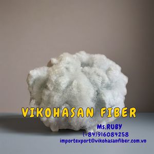 Fibra de Poliéster Sólida Blanca Antiestática de Alta Calidad 20D SD para Concreto, Grado GRS Reciclado 100% Certificado OEKO-TEX para Hilado - Product Image 2