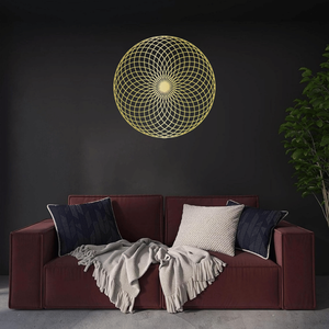 CIFbuy Lussuoso Quadro Moderno 3D a Spirale Circolare Geometrica, Decorazione Minimalista per Soggiorno, Servizio di Montaggio Incluso - Product Image 5