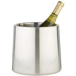 Ensemble de 2 seaux à champagne en aluminium moulé, finition argentée, avec poignée, pour bar et fêtes, refroidisseurs à bière - Product Image 5