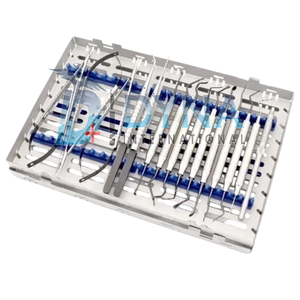 Kit de Cirugía Oral Periodontal de Alta Calidad, 15 Piezas, Casete de Esterilización, Instrumentos Dentales con Certificación CE, Dynaintl - Product Image 1